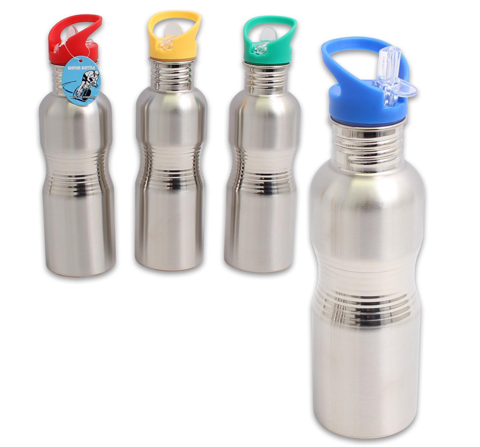 WATER BOTTLE 28oz / 828ml STAINLESS STEEL WITH SIPPER Easy Grip eBay